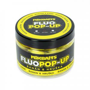 Przynęta Kulki Mikbaits Pop-Up Fluo Boilies 150Ml - Banan-Gruszka 18Mm