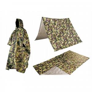 Poncho peleryna przeciwdeszczowa 3w1 tarp mata