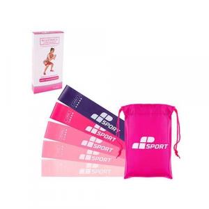 Akcesoria treningowe Mp Sport Set of 5 Mini Loop Bands Pink gumy do ćwiczeń 5szt