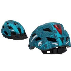 Kask rowerowy dla dorosłych Fischer Urban Plus S/M z oświetleniem, regulowany