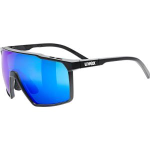 Okulary rowerowe Uvex MTN Perform S - black matt/mir.blue