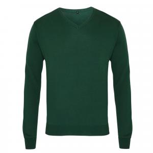 Sweter Męski Z Dzianiny Z Dekoltem V