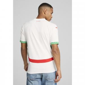 Męska koszulka wyjazdowa Maroko 2025 PUMA White Fast Green Red