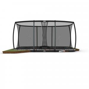 Trampolina + Siatka zabezpieczająca XL BERG Ultim Pro Bouncer Flatground 500x300