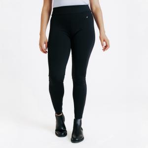 Legginsy jeździeckie damskie 500 full grip z silikonowym lejem
