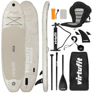 Deska SUP Cruiser 305 - Piaskowy beż - Z siedziskiem kajakowym, akcesoriami i to