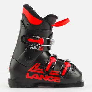 Buty narciarskie dziecięce LANGE RSj 50 - Black/Electric Red