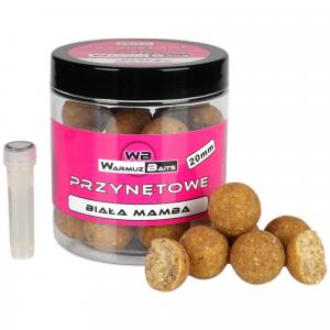 Przynęta Kulki Haczykowe Warmuz Baits Biała Mamba 20Mm 250Ml + Dopalacz