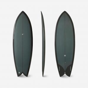 Deska surfingowa Olaian Surf Fish 900 5'8 skrzynki Futures bez finów