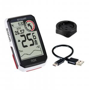 Komputer Rowerowy Gps Rox 4.0 Ze Standardowym Uchwytem Na Kierownicę - Biały
