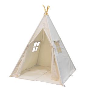 SUNNY Alba Namiot tipi dla dzieci, kremowy, 120x120 cm