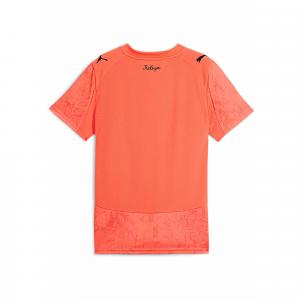Młodzieżowa koszulka KIDSUPER × MANCHESTER CITY PUMA Neon Sun Black Orange