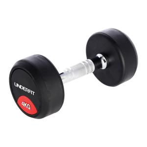 Hantla gumowana 4 kg UNDERFIT do ćwiczeń siłowych fitness
