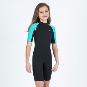 Krótka pianka surfingowa dla dzieci Olaian 100 YULEX® z neoprenu 1,5 mm