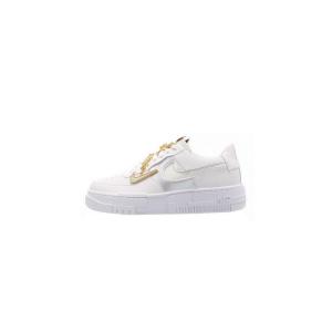 Buty do chodzenia dla dorosłych Air Force 1 Low Pixel Grey Gold Chain