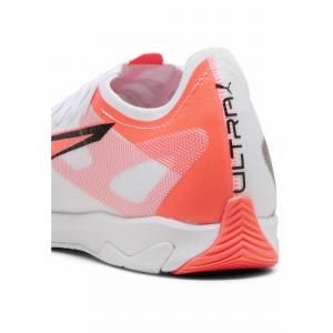 Halowe buty piłkarskie ULTRA 5 MATCH IT PUMA White Black Glowing Red