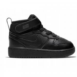 Buty na co dzień dziecięce NIKE COURT BOROUGH MID 2 na rzepy skóra