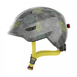ABUS Dziecięcy kask rekreacyjny „Smiley 3.0 LED” szary space