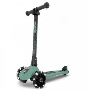 Hulajnoga składana Scootandride Highwaykick 3 LED 3+ Forest