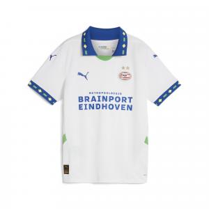 Młodzieżowa trzecia koszulka PSV Eindhoven 24/25 PUMA White Cobalt Glaze Blue