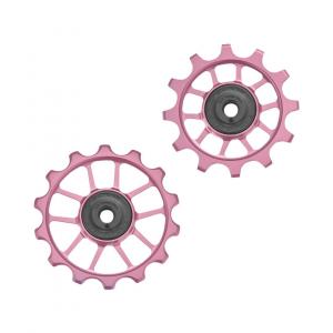 Kółeczka przerzutki TOKEN TK1724 SHIMANO, SRAM, 11s, 12s Szosa Gravel różowe