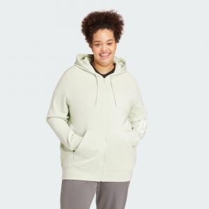 Essentials Linear Full-Zip French Terry Hoodie (Plus Size)