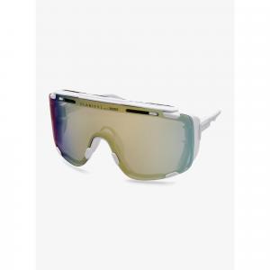 Okulary rowerowe POC Devour Glacial - white/clarity universal/gold