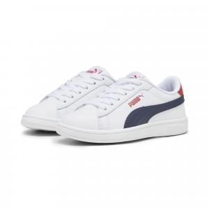 Dziecięce buty Smash 3.0 L PUMA White Navy For All Time Red Blue