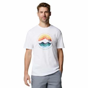 T-shirt bawełniany męski Columbia Path Lake Graphic Tee II z krótkim rękawem