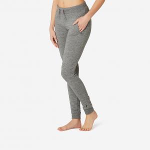 Spodnie dresowe damskie Domyos Gym & Pilates 520 slim