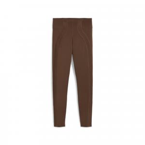 Damskie prążkowane legginsy CLOUDSPUN z wysokim stanem PUMA Espresso Brown