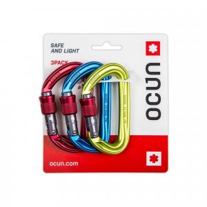 Zestaw karabinków Ocun Hawk Screw 3-pack
