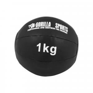 Piłka lekarska do ćwiczeń ze skóry syntetycznej Gorilla Sports 1kg