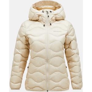 Kurtka Peak Performance puchowa damska Helium Down Hood Jacket beżowa - S