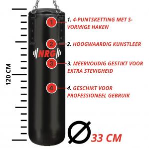 Worek treningowy ze sztucznej skóry F9B - 120cm