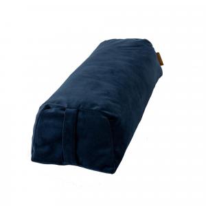 Bolster wykonany z plastiku z recyklingu - ciemnoniebieski - 63 cm długości