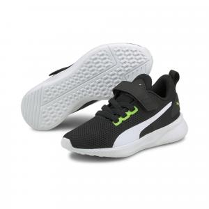 Dziecięce buty sportowe Flyer Runner V PUMA Green Flash White Black