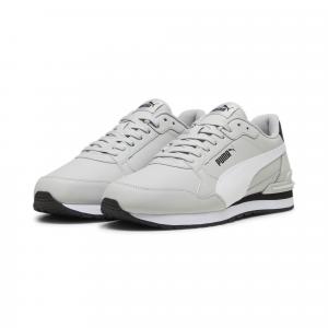 Skórzane sneakersy unisex ST Runner v4 PUMA Cool Light Gray White Black