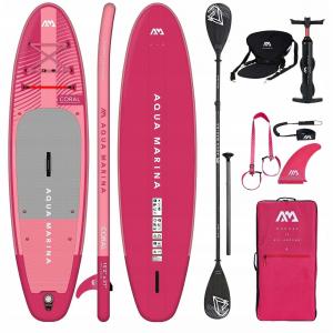 Deska Sup Aqua Marina Coral Raspberry 10.2 + COMBO
