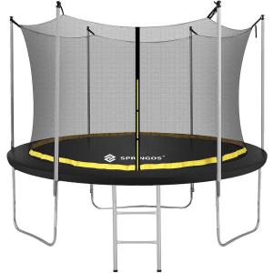 Trampolina ogrodowa z siatką wewnętrzną i drabinką 10 FT 305 cm dla dzieci