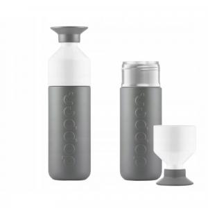 Butelka termiczna Dopper Glacier Grey 580 ml z kubkiem