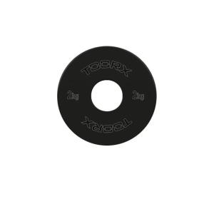 Micro Halterschijven - 50 mm - Zwart - Staal - 2 kg
