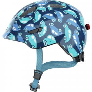 Kask Rowerowy Smiley 3.0 Led Niebieski Samochód M 50-55 Cm