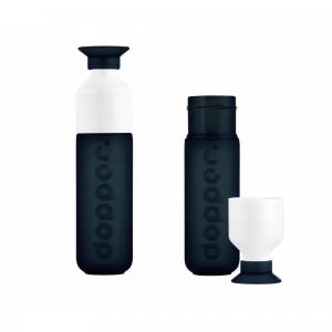 Butelka na wodę Dopper Dark Spring 450 ml z kubkiem
