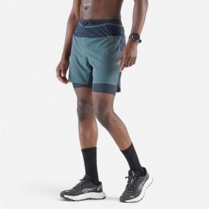 Spodenki do biegania w terenie męskie Kiprun Run Ultra 900 2w1