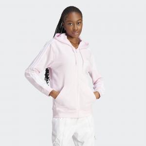 Essentials 3-Stripes French Terry Regular Full-Zip Hoodie