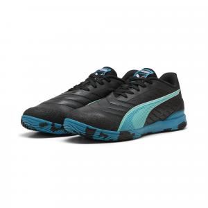 Halowe buty piłkarskie IBERO IV PUMA Black Aquatic Tropical Blue White Green