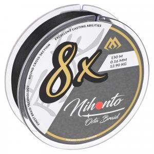 Plecionka Linka Mocna Mikado Nihonto Octa Braid Czarna 0.12 Mm 150 M