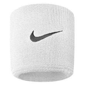 Dorosły opaska na nadgarstek oddychające Nike Swoosh Biały