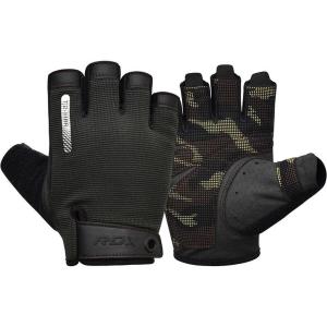 Gym Gloves T2 - Half Finger Braun - Brązowy – S